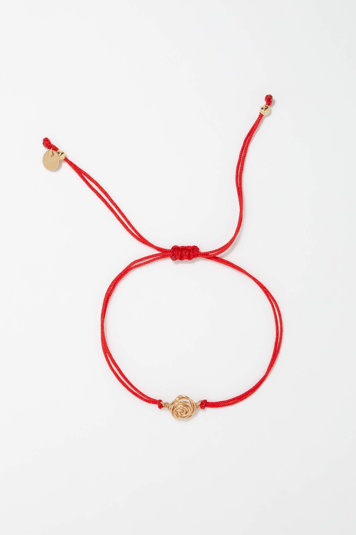1YA0915-086 [YAY PARIS] Rosa 繩索手鏈 - 紅色 #102sirs1500-unun (EU)