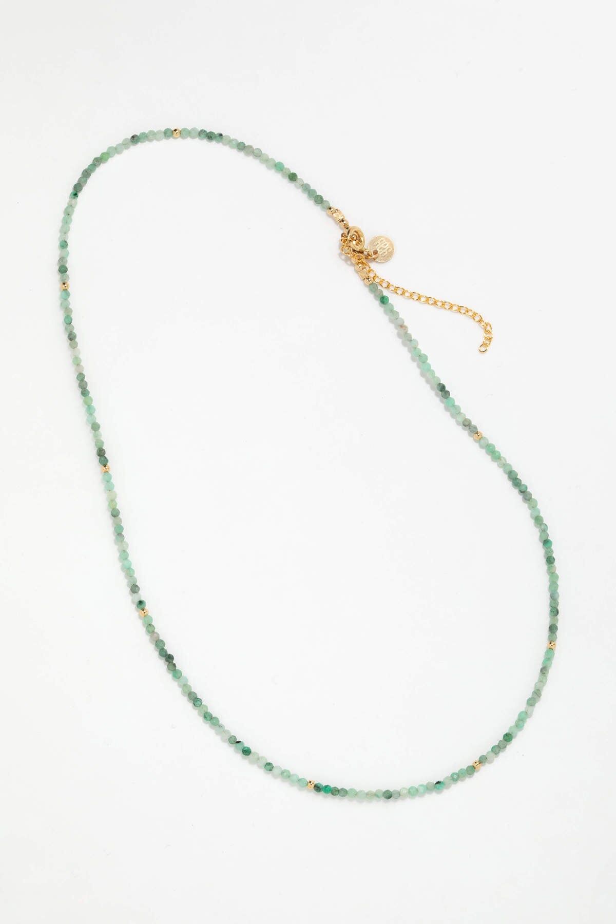 1YA0915-128 [YAY PARIS] Queen 40cm 頸鏈 - 祖母綠 #510tpqu40cm147-unun (EU)