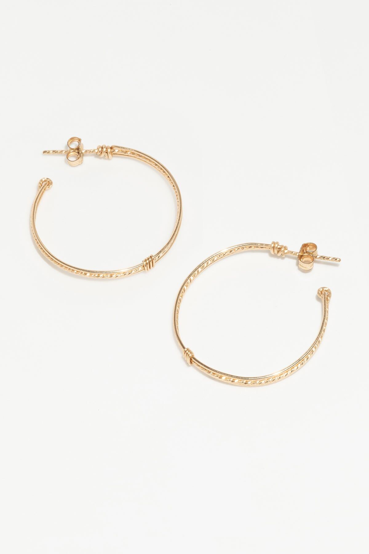 1YA0915-204 [YAY PARIS] Large Diamanté 大型水鑽圈形耳環 (EU)