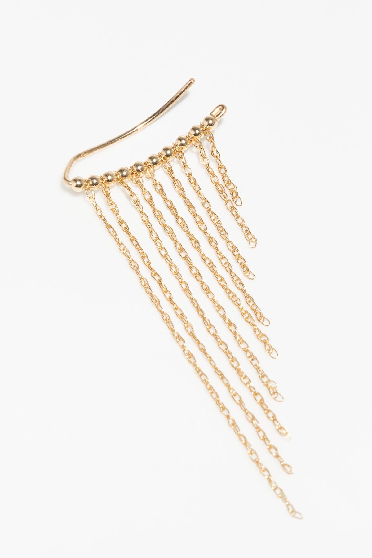 1YA0915-220 [YAY PARIS] Large Fringe 大型流蘇耳骨夾 (EU)