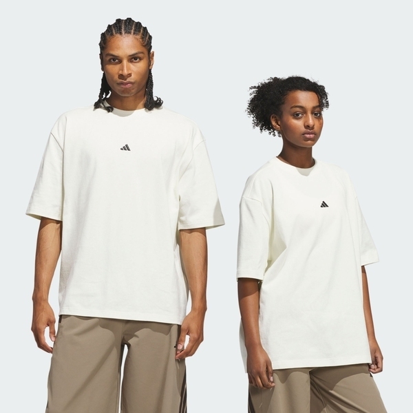 Adidas 愛迪達 Adidas Tee KR2093 男女 T恤 運動上衣 休閒短袖 白 純棉