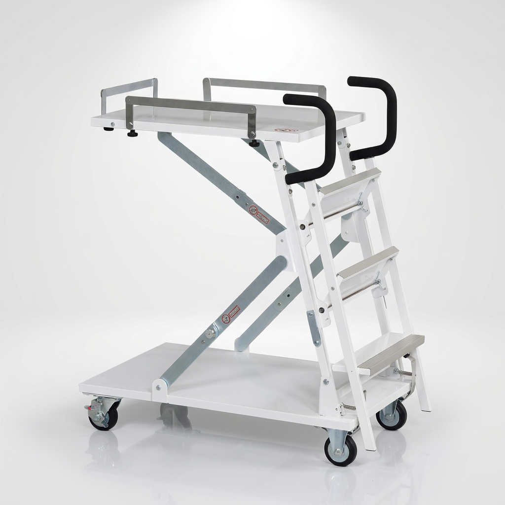 Foldable Picking Ladder Cart