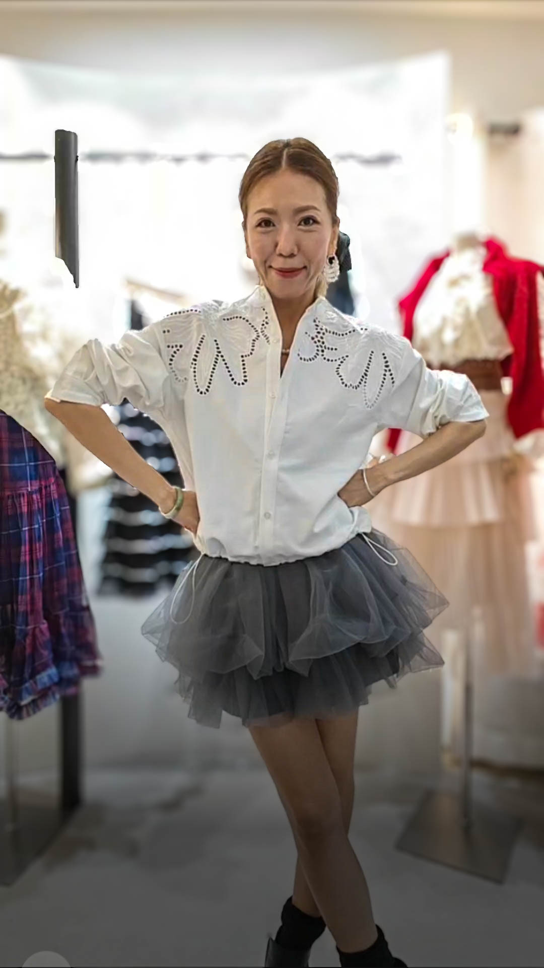 💍K4157  ▶️白色斜紋布料襯衫 👉B:120cm  L:52cm👈
