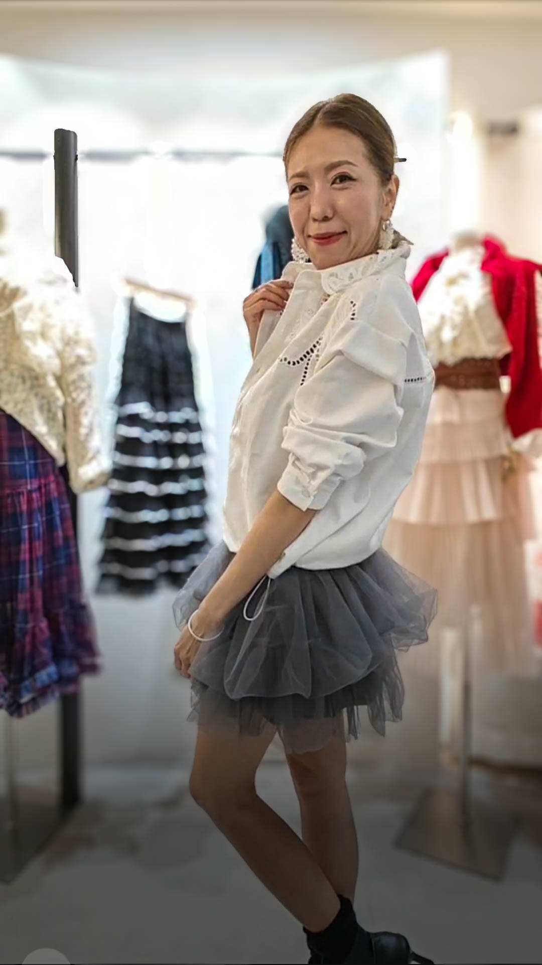 💍K4157  ▶️白色斜紋布料襯衫 👉B:120cm  L:52cm👈