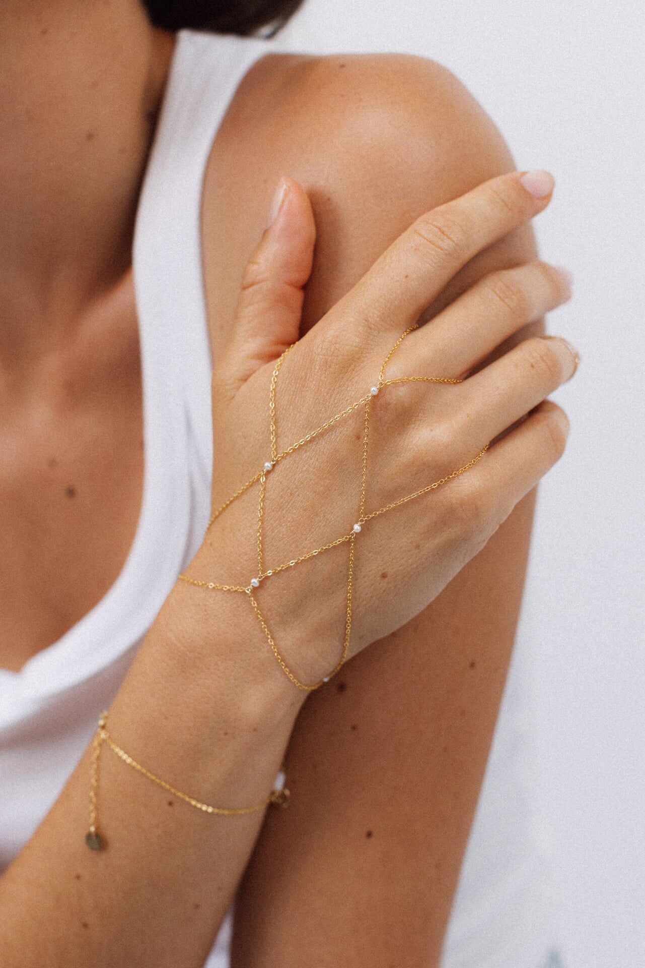 1YA0915-290 [YAY PARIS] Cultured Pearl 養殖珍珠手部飾品 養殖珍珠 #130mrcn101-unun (EU)