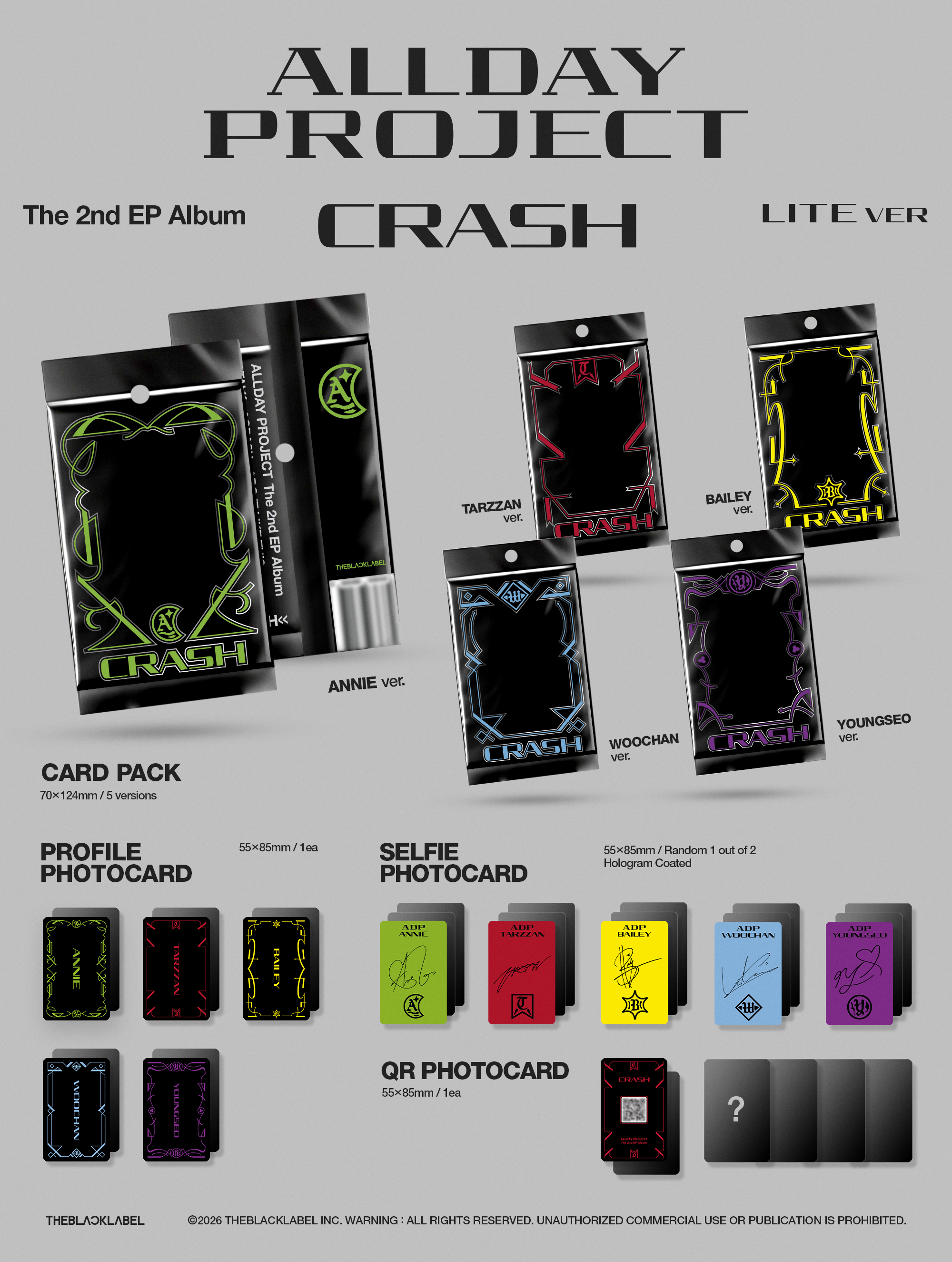 預購｜ALLDAY PROJECT 迷你二輯 [CRASH] LITE ver.