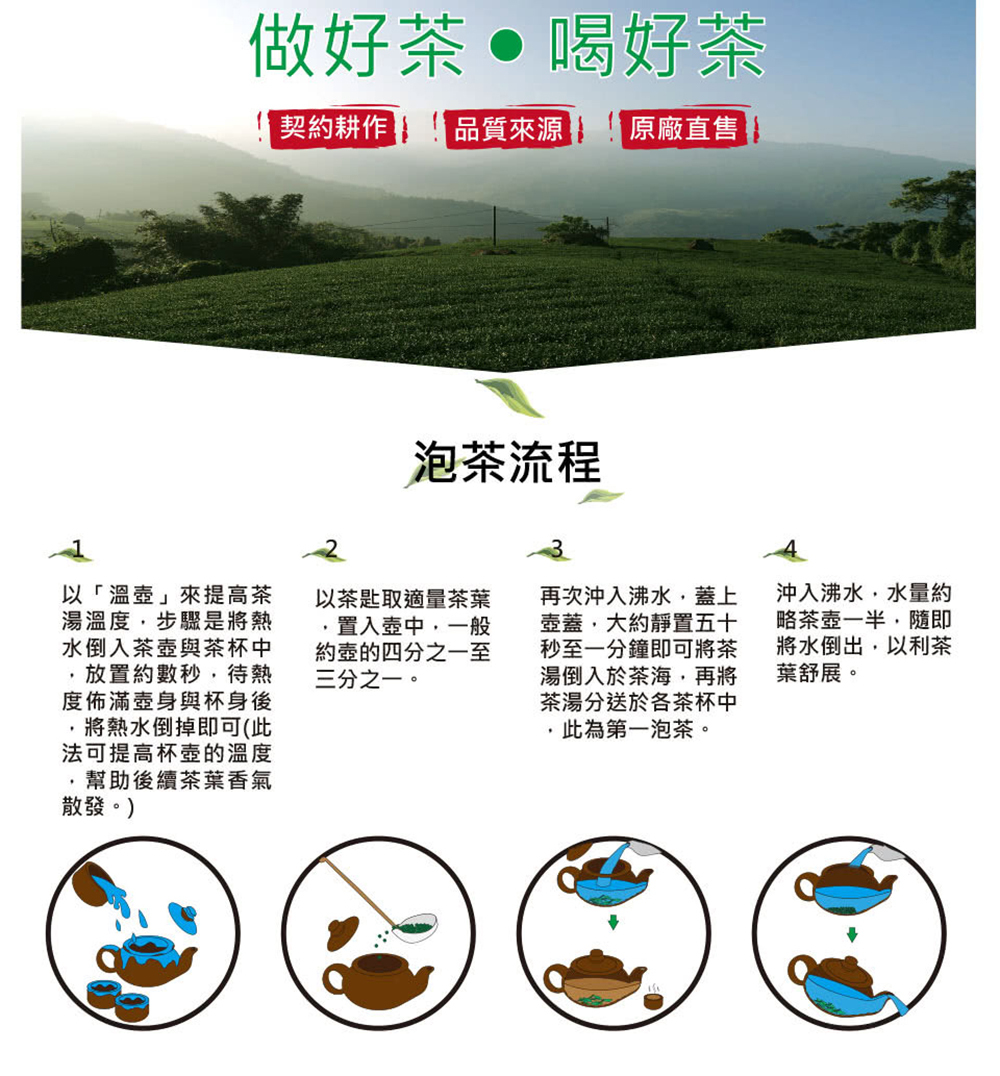 T世家 台灣極品凍頂烏龍茶葉300g 冷泡/熱泡