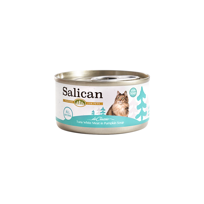 Salican 白肉吞拿魚南瓜湯貓罐|  85g