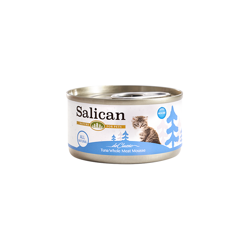 Salican 白肉吞拿魚慕絲幼貓貓罐|  85g