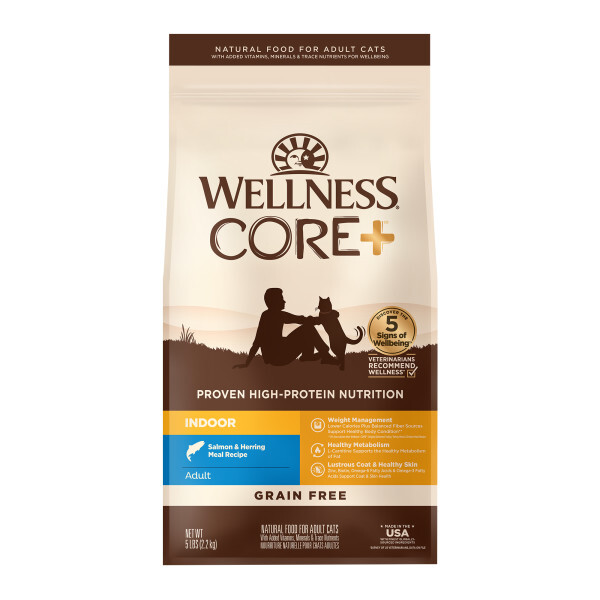 Wellness CORE+ 無穀物室內貓貓糧 | 海洋魚 | 5 lb