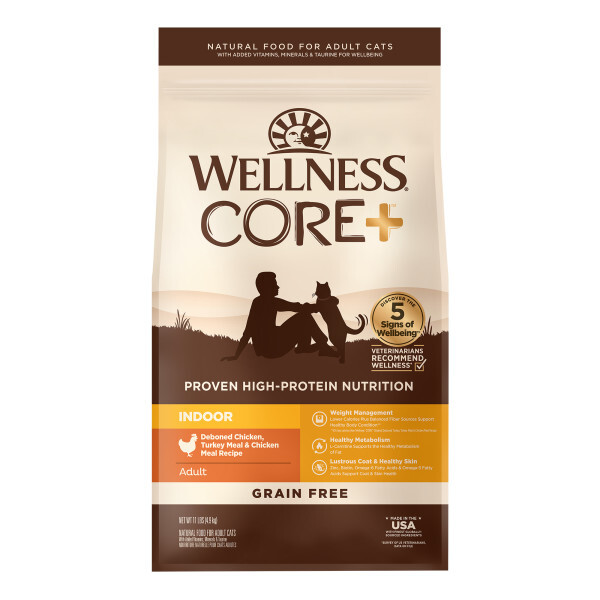 Wellness CORE+ 無穀物室內貓貓糧 | 雞肉 | 5 lb