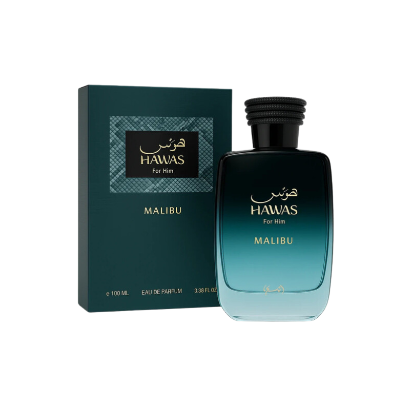 (預訂7-10天到貨)Rasasi Hawas Malibu 中性濃香水 100ml (2025 新款)(Barcode: 614514331071)