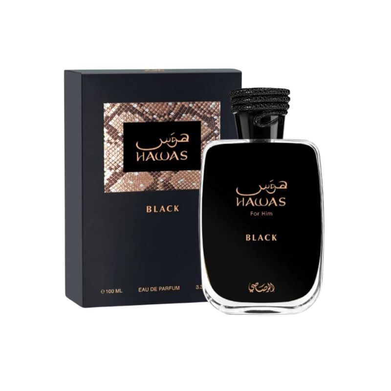 (預訂7-10天到貨)Rasasi Hawas Black 男士濃香水 100ml (Barcode: 614514331033)