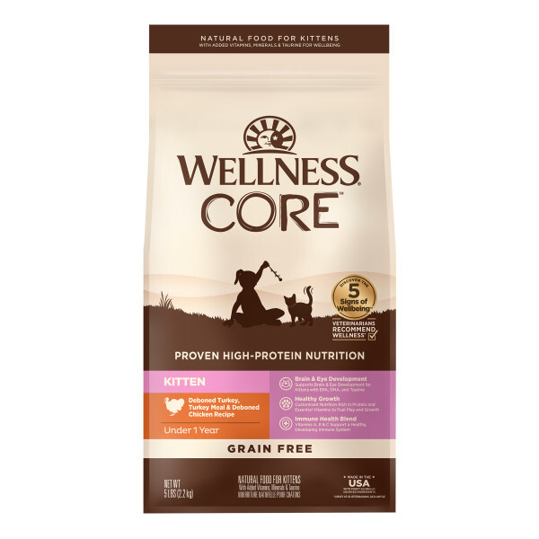 Wellness CORE 無穀物幼貓糧 | 雞肉火雞成 | 5 lb