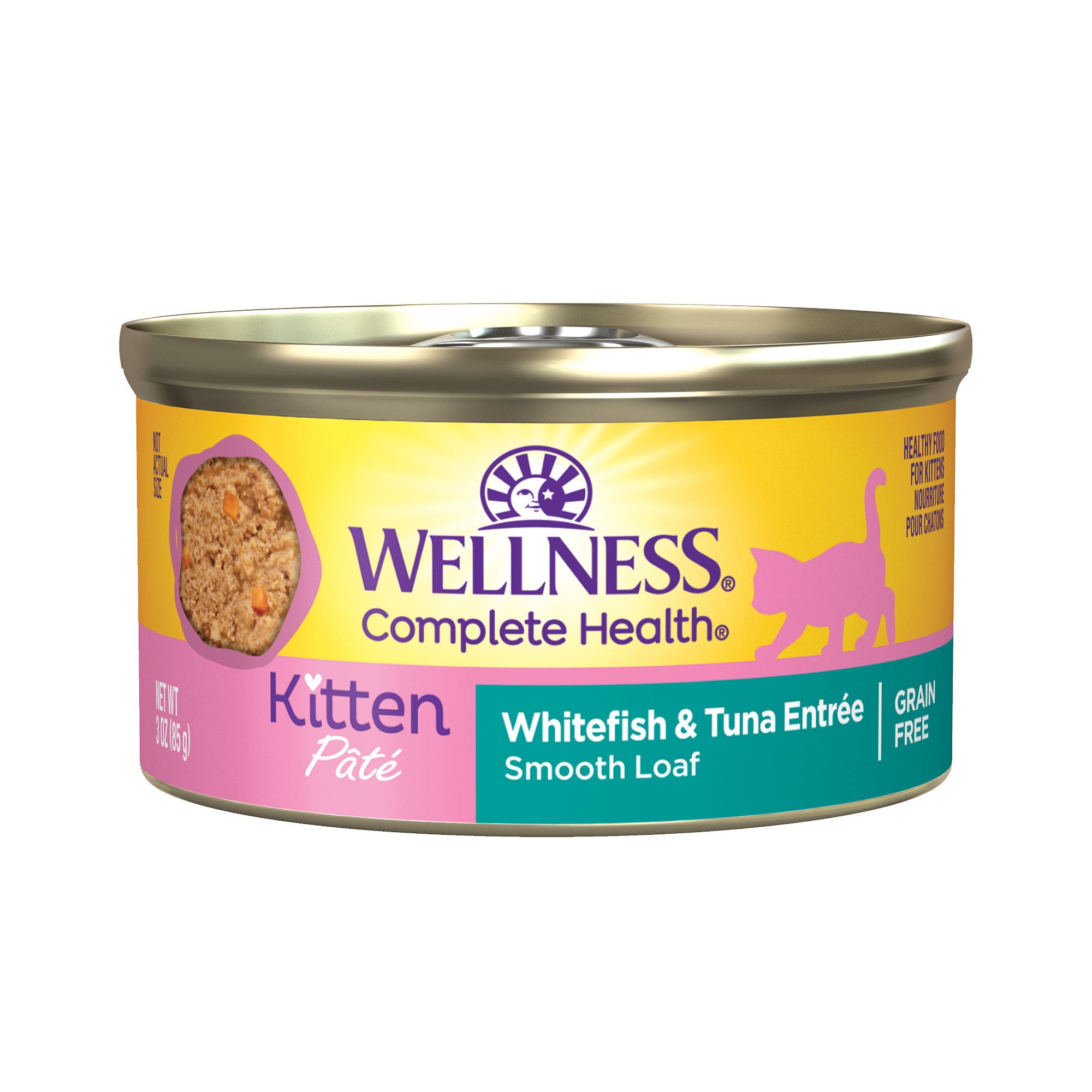 Wellness Complete Health肉醬貓罐| 幼貓白魚鮪魚配方| 3oz