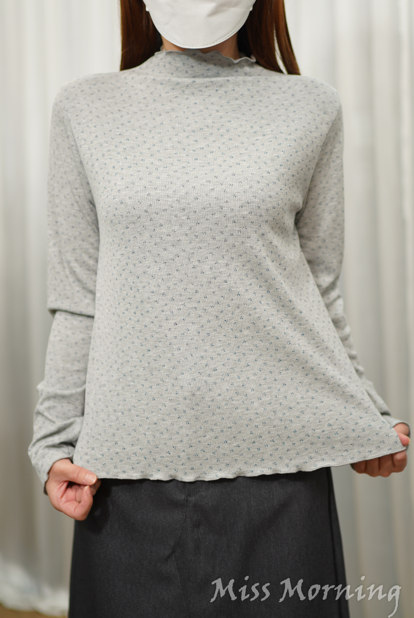 日系感小花棉tee(15375)
