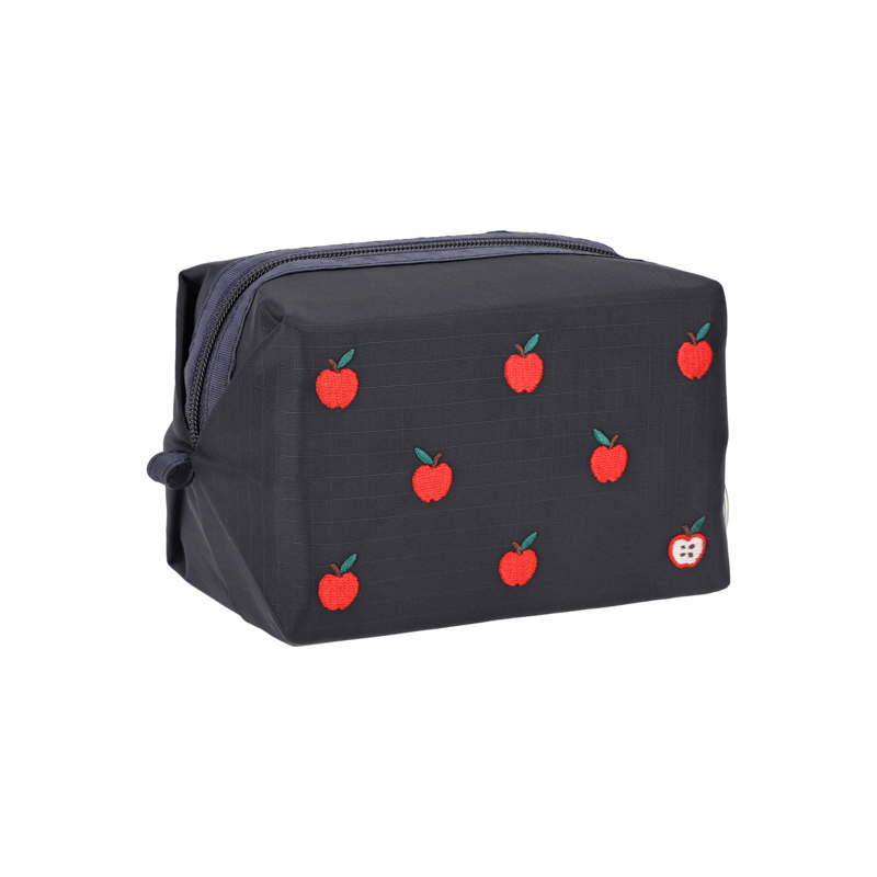 小型拉鍊收納包 (RED APPLE EMBROIDERY)