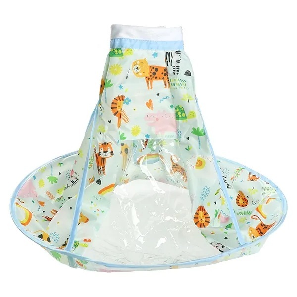 【Smart Angel】Kids Hair Cutting Cape with Clear Window & Pouch (Ages 1-6)