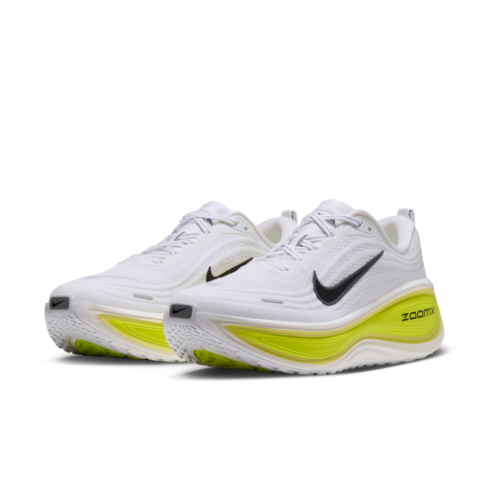 男鞋 NIKE VOMERO PLUS 白黃 氣墊 緩震 網布 透氣 休閒 跑步 運動鞋【HV8150-112】