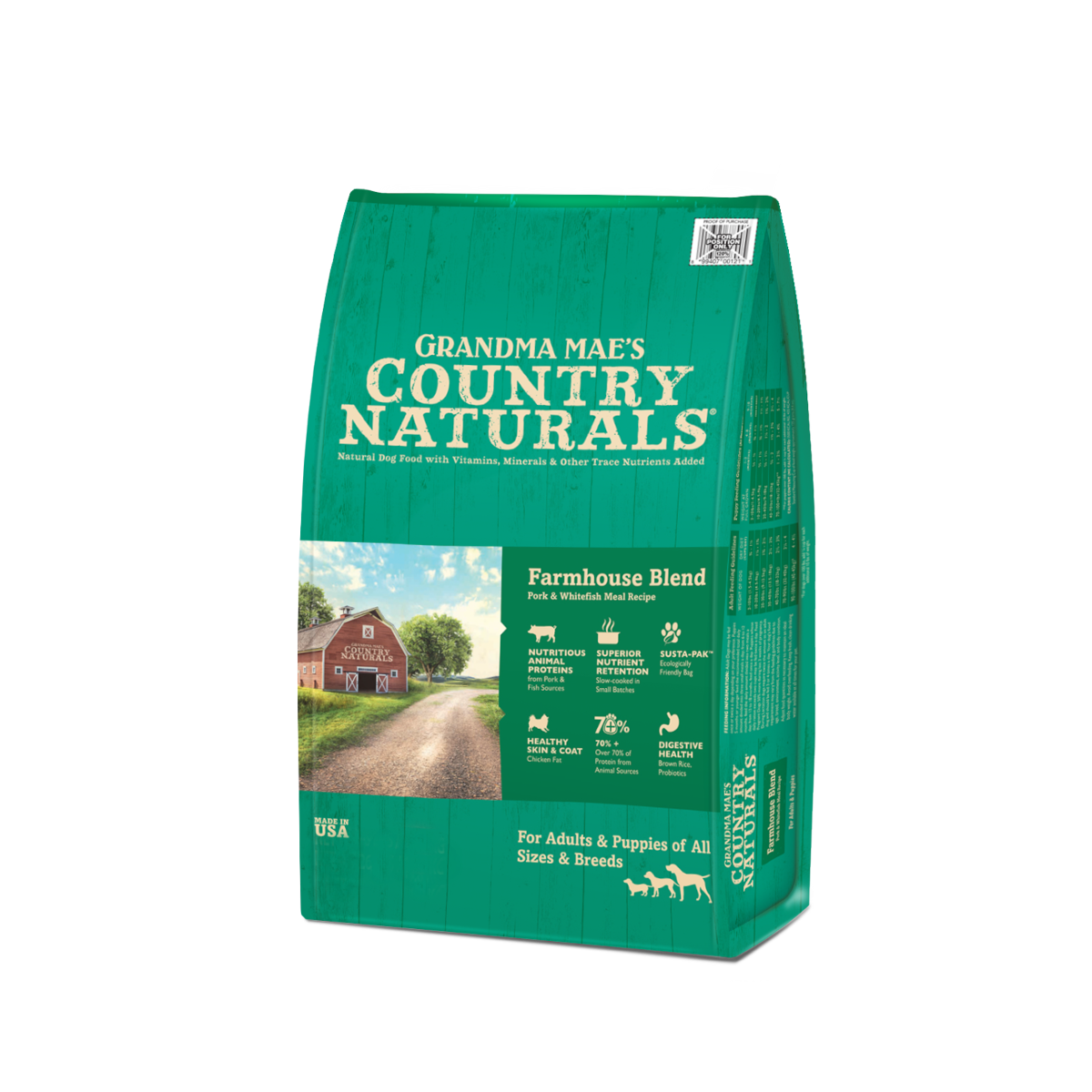 Country Naturals 燕麥狗糧 白鮭魚尿道保護配方