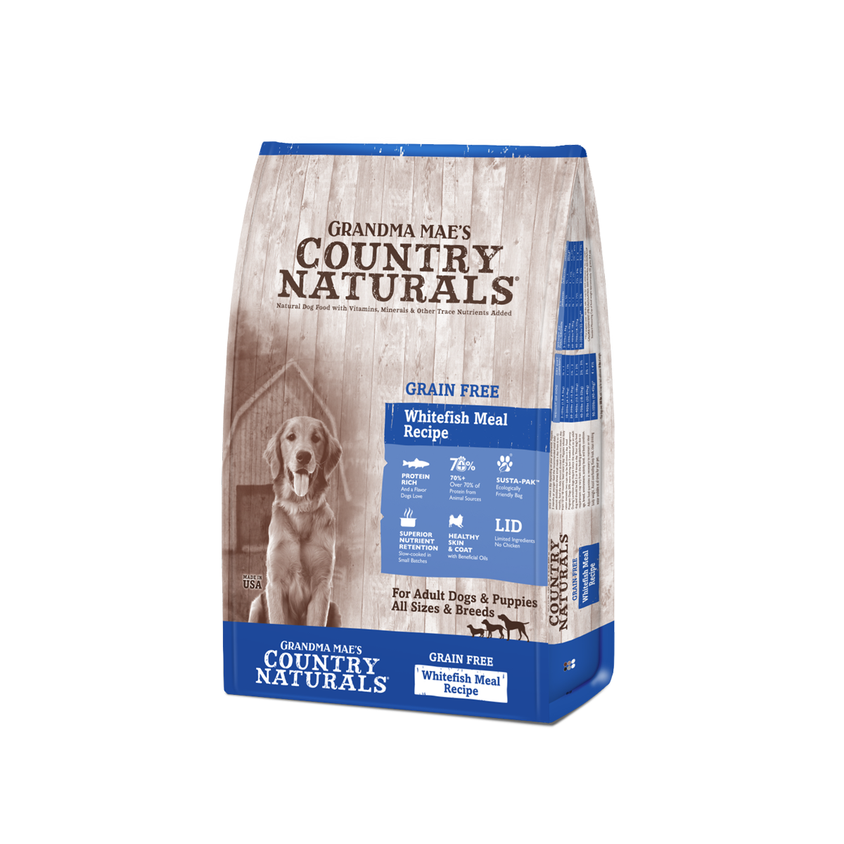 Country Naturals 無穀物狗糧 三文魚白鮭魚護心配方