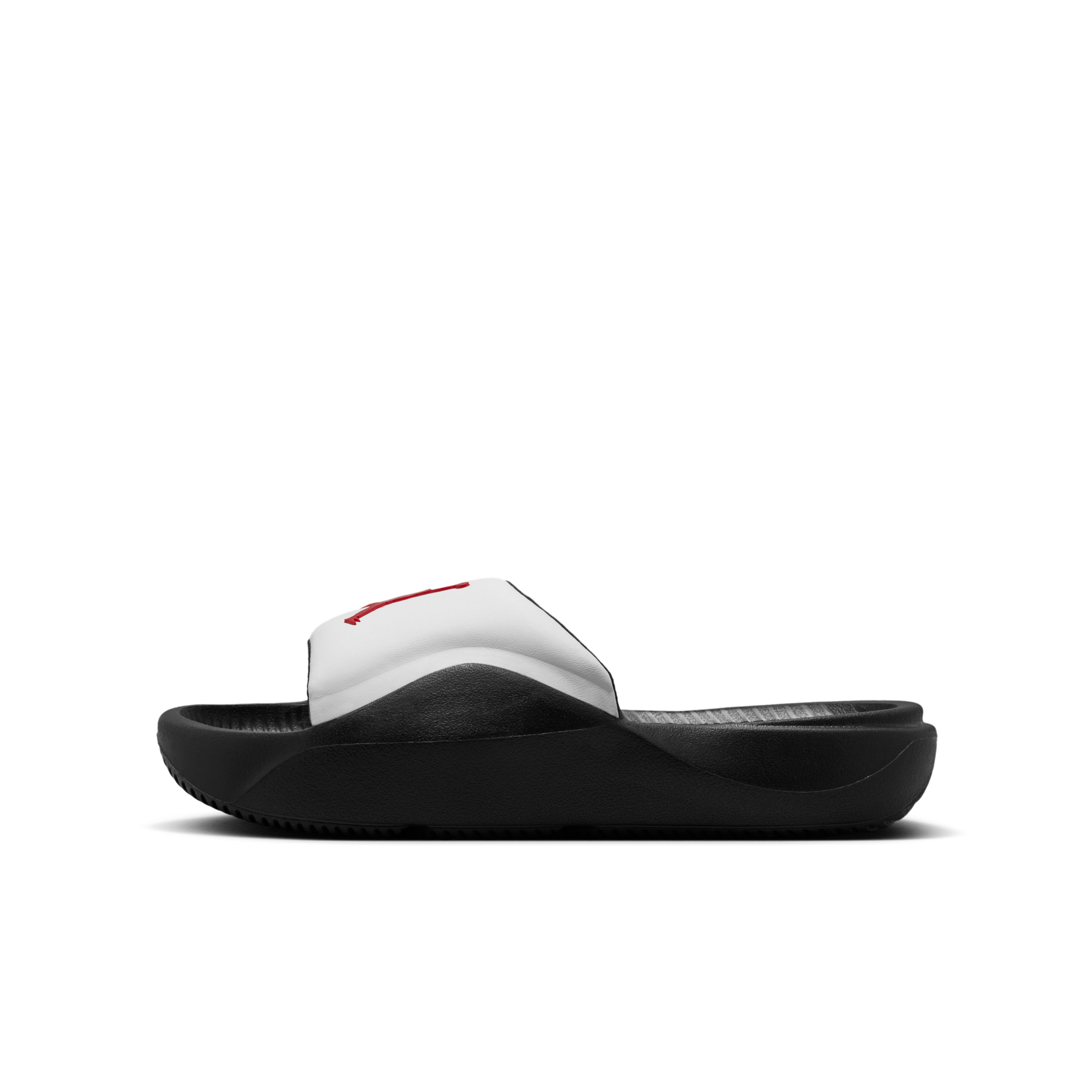大童鞋 女鞋 NIKE JORDAN FRANCHISE SLIDE GS 黑白紅 喬丹 支撐 拖鞋【HF4490-101】