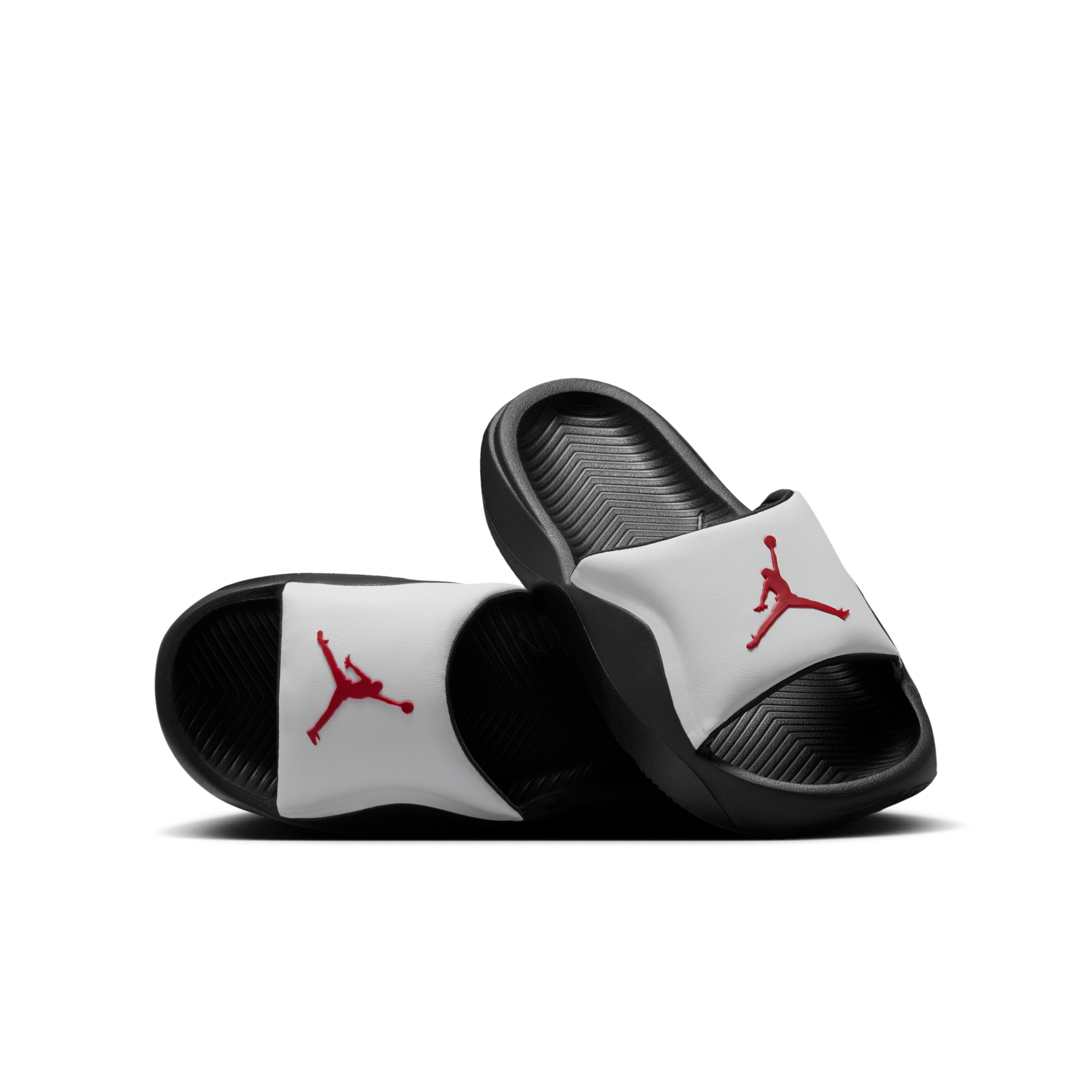 大童鞋 女鞋 NIKE JORDAN FRANCHISE SLIDE GS 黑白紅 喬丹 支撐 拖鞋【HF4490-101】
