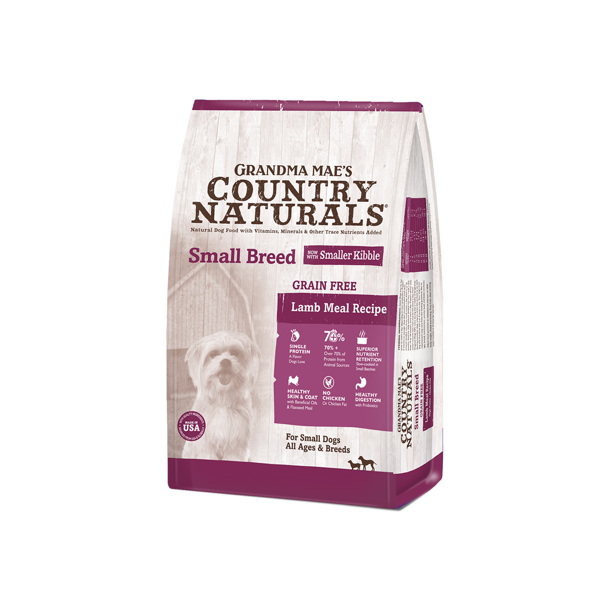 Country Naturals 無穀物狗糧 羊肉中小型犬亮毛配方