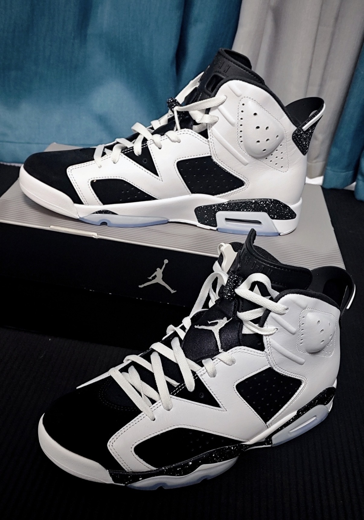 男鞋 NIKE AIR JORDAN 6 RETRO 'Black and White' 白黑 奧利奧 皮革 復古 喬丹 高筒 休閒 運動鞋【CT8529-108】AJ6