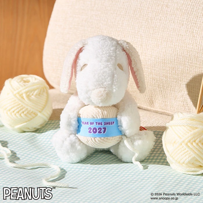 【 10/6收單 】日本代購 PEANUTS Snoopy 2027羊年綿羊造型生肖娃娃