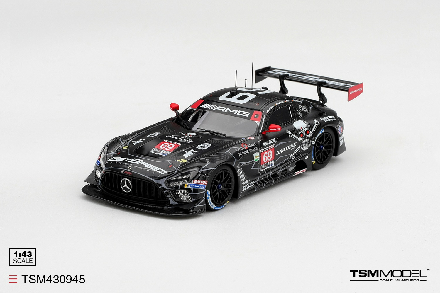 [預訂] TSM Model 1/43 梅賽德斯Mercedes-AMG GT3 #69 GetSpeed 2026 IMSA Daytona 24小時賽