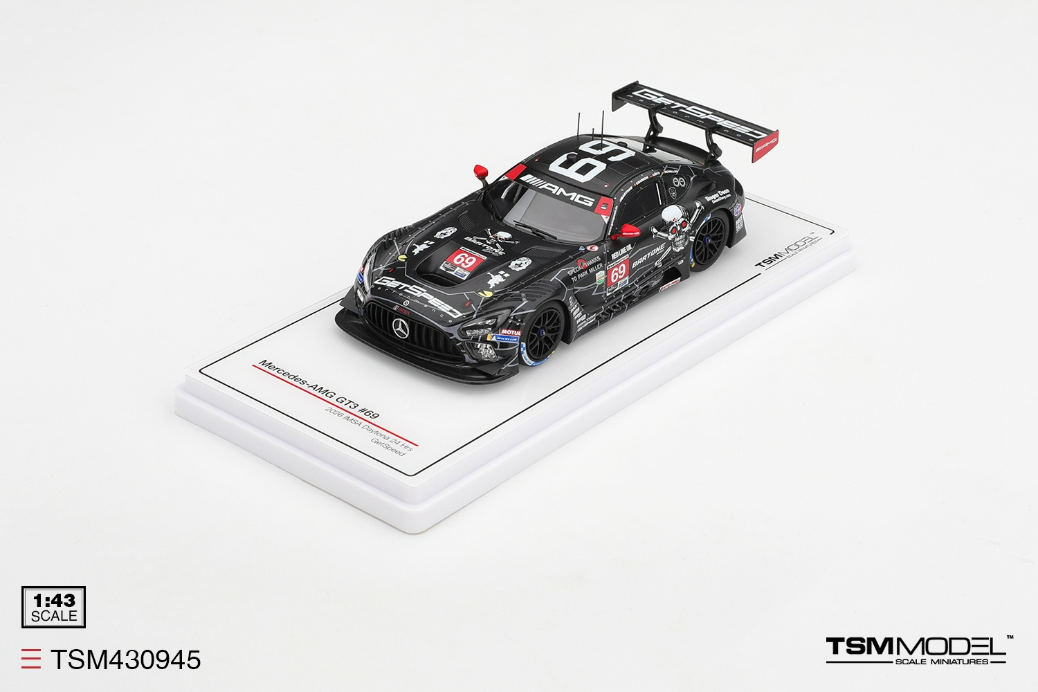 [預訂] TSM Model 1/43 梅賽德斯Mercedes-AMG GT3 #69 GetSpeed 2026 IMSA Daytona 24小時賽