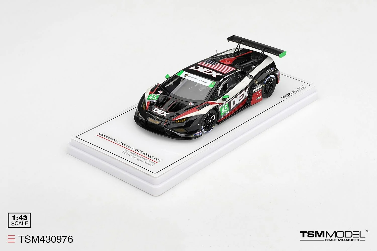 [預訂] TSM Model 1/43 林寶堅尼 Lamborghini Huracan GT3 EVO2 #45 DEX Wayne Taylor Racing 2026 IMSA Daytona 24小時賽