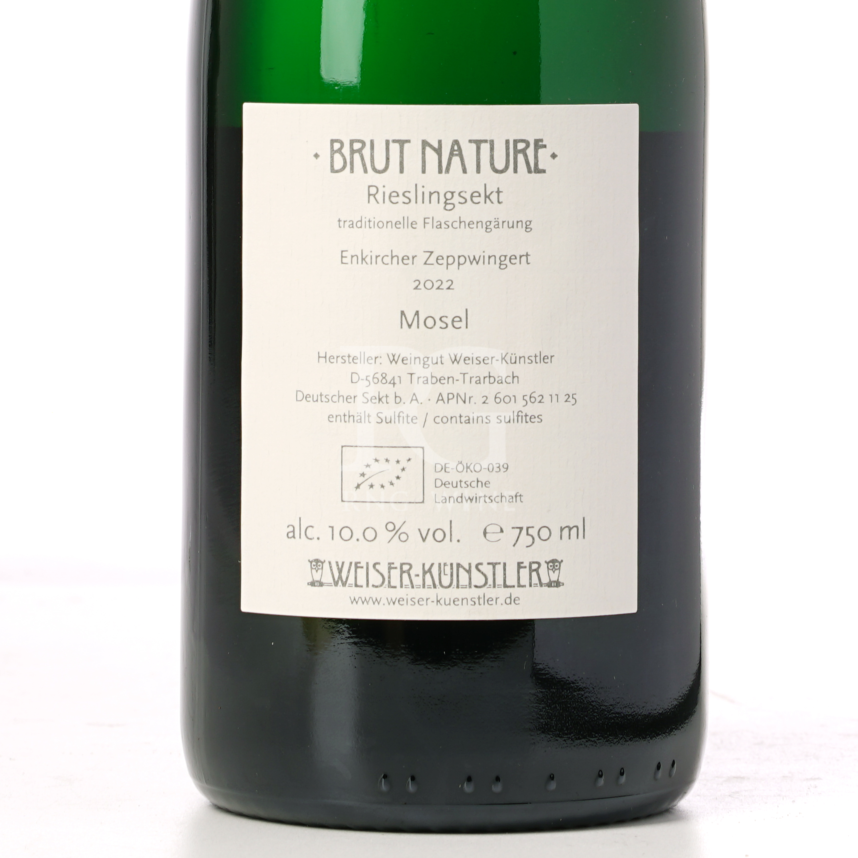 Weingut Weiser-Kunstler Enkircher Zeppwingert Riesling sekt Brut Nature 2022 (RP92)