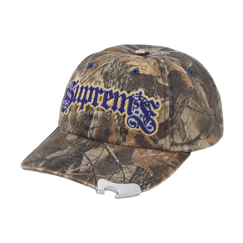 Supreme Bottle Opener 6-Panel 復古刺繡 開瓶器 6分割帽 帽子 落葉棕色 FW26H42-RE [台灣現貨]