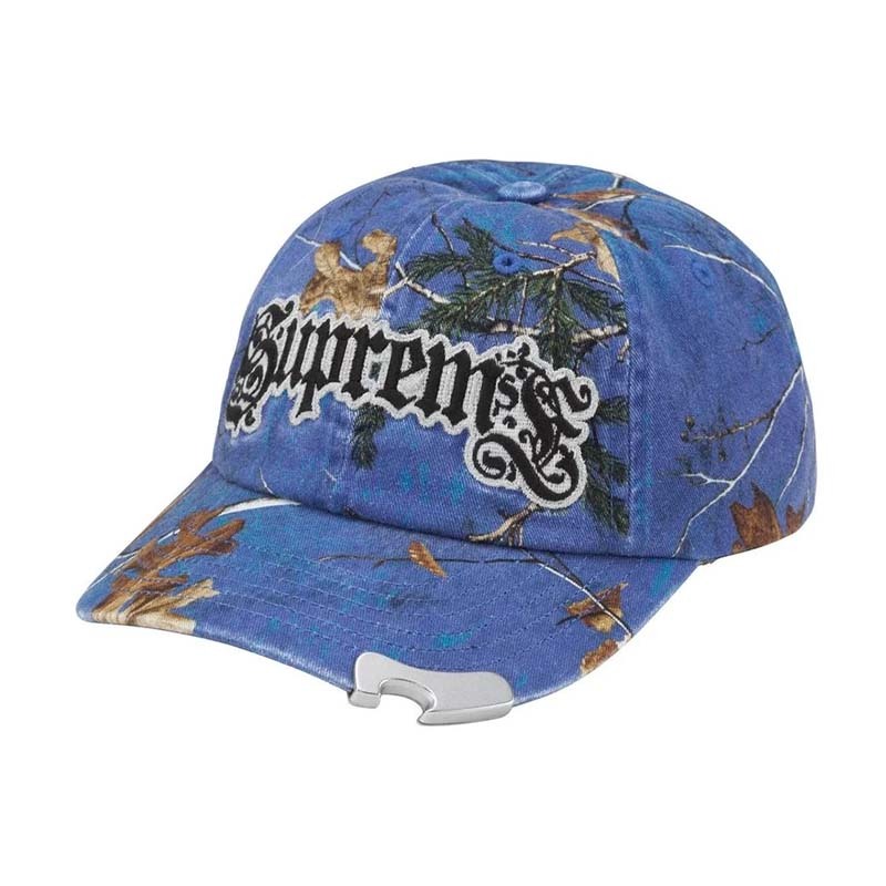 Supreme Bottle Opener 6-Panel 復古刺繡 開瓶器 6分割帽 帽子 落葉藍色 FW26H42-XE [台灣現貨]