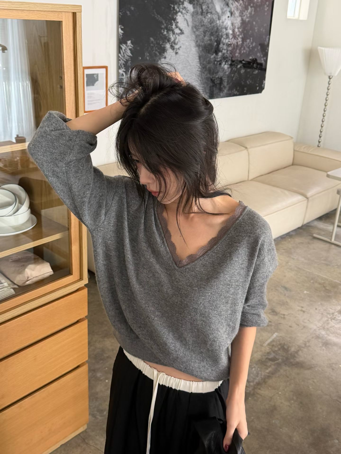 WJ2676 Mona lace knit