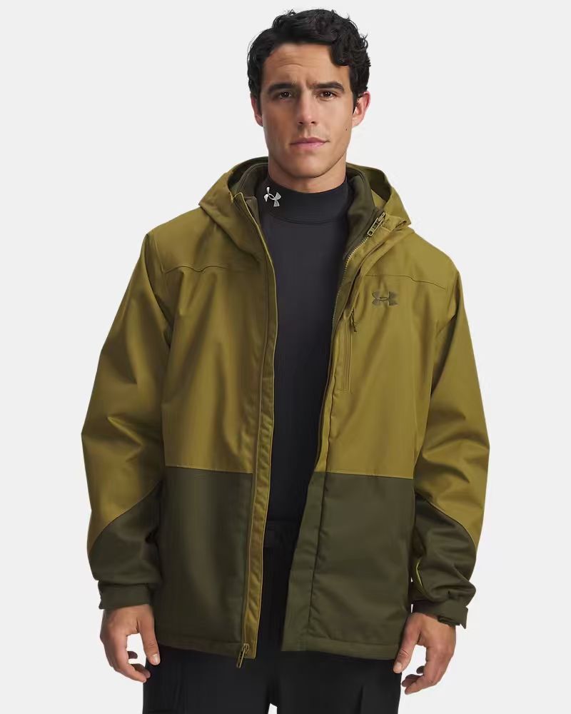【預購】 UNDER ARMOUR N091519 三合一拼色外套 (綠色)