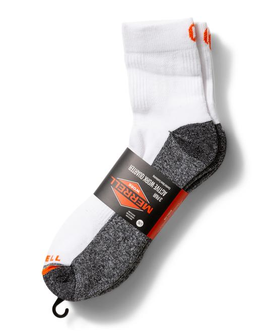 【預購】MERRELL N091566 運動襪 (白灰拼色/3對裝)