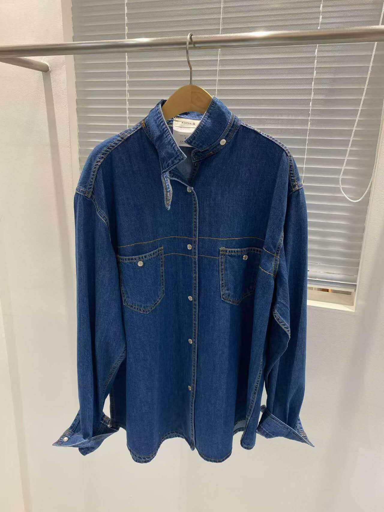 💍K6742  ▶️牛仔襯衫 👉B:cm L:cm
