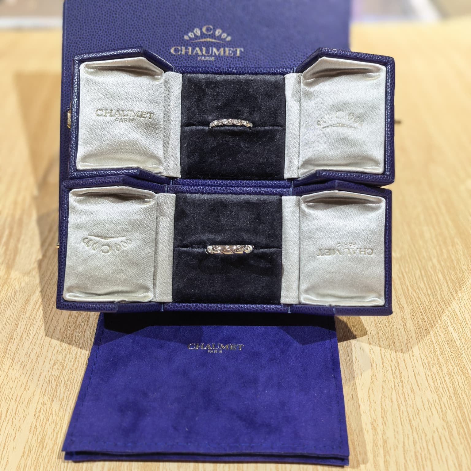 限時大特價👍全新CHAUMET RINGS, 51碼, #尚美戒指, Torsade 18K 白金/鑽石, 2.5mm, 082724, #訂婚戒指 #情人節禮物, #BRAND NEW #香榭站正品