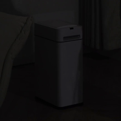 12L 小夜燈不鏽鋼雙開感應垃圾桶 ELPH755D