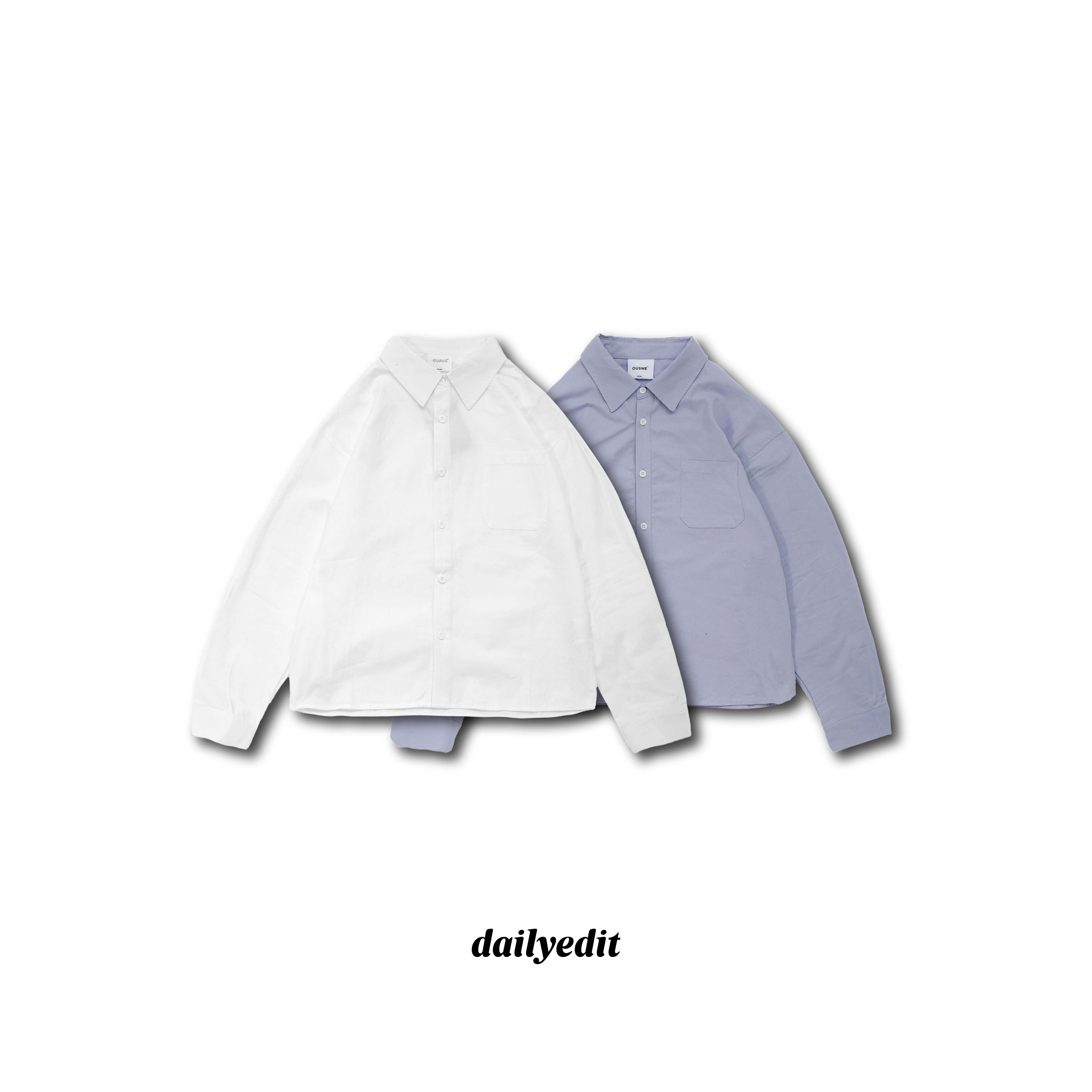 立體短版廓形襯衫 Boxy Short Shirt LT-012