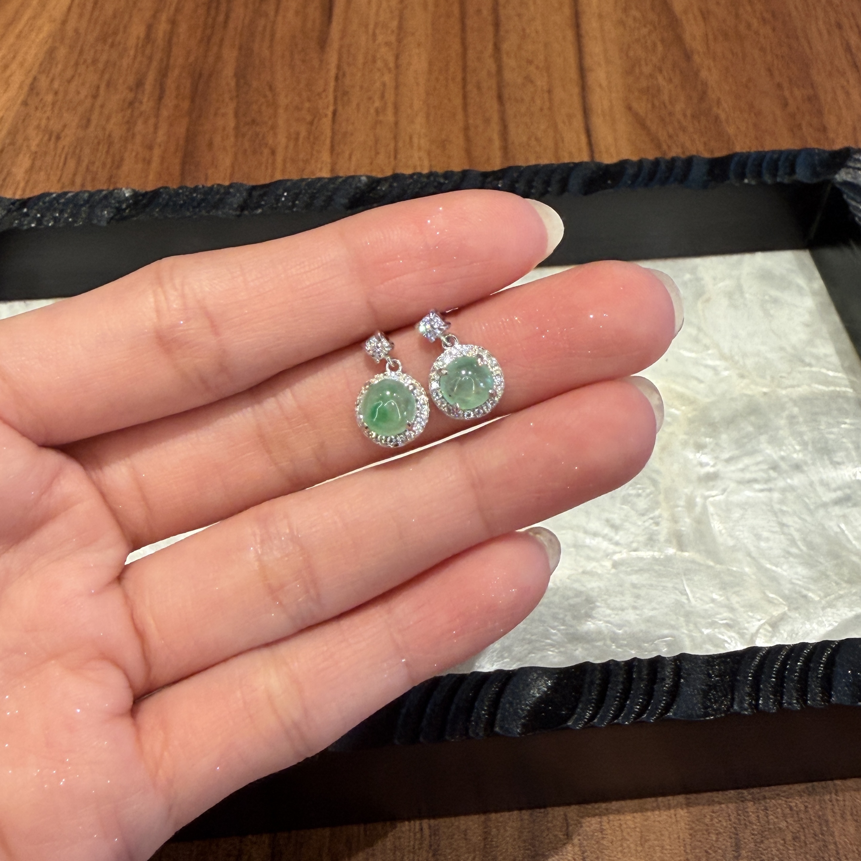 Myanmar Jadeite Earring