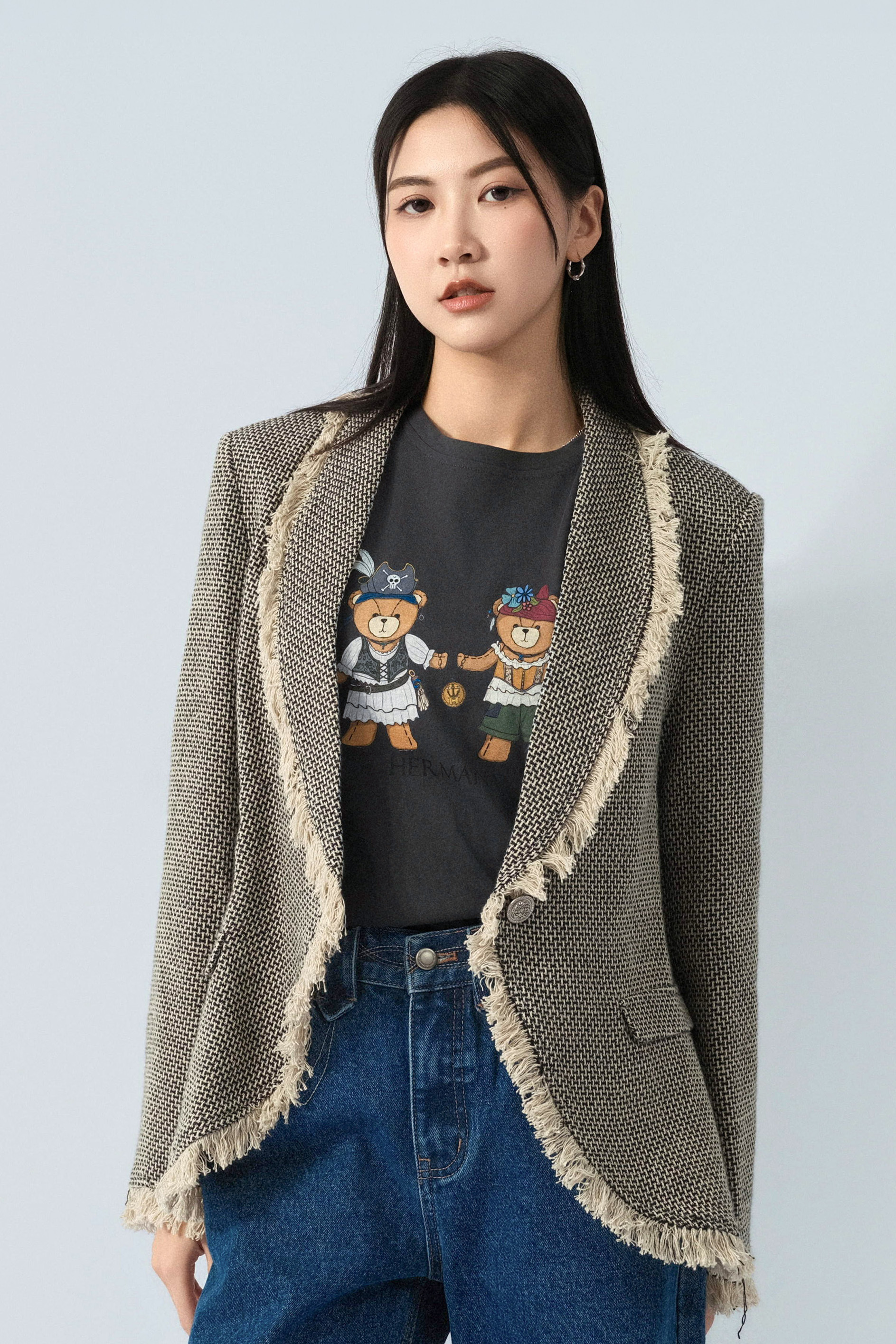 蘇蘇邊棉tweed禮服外套（預購產品）