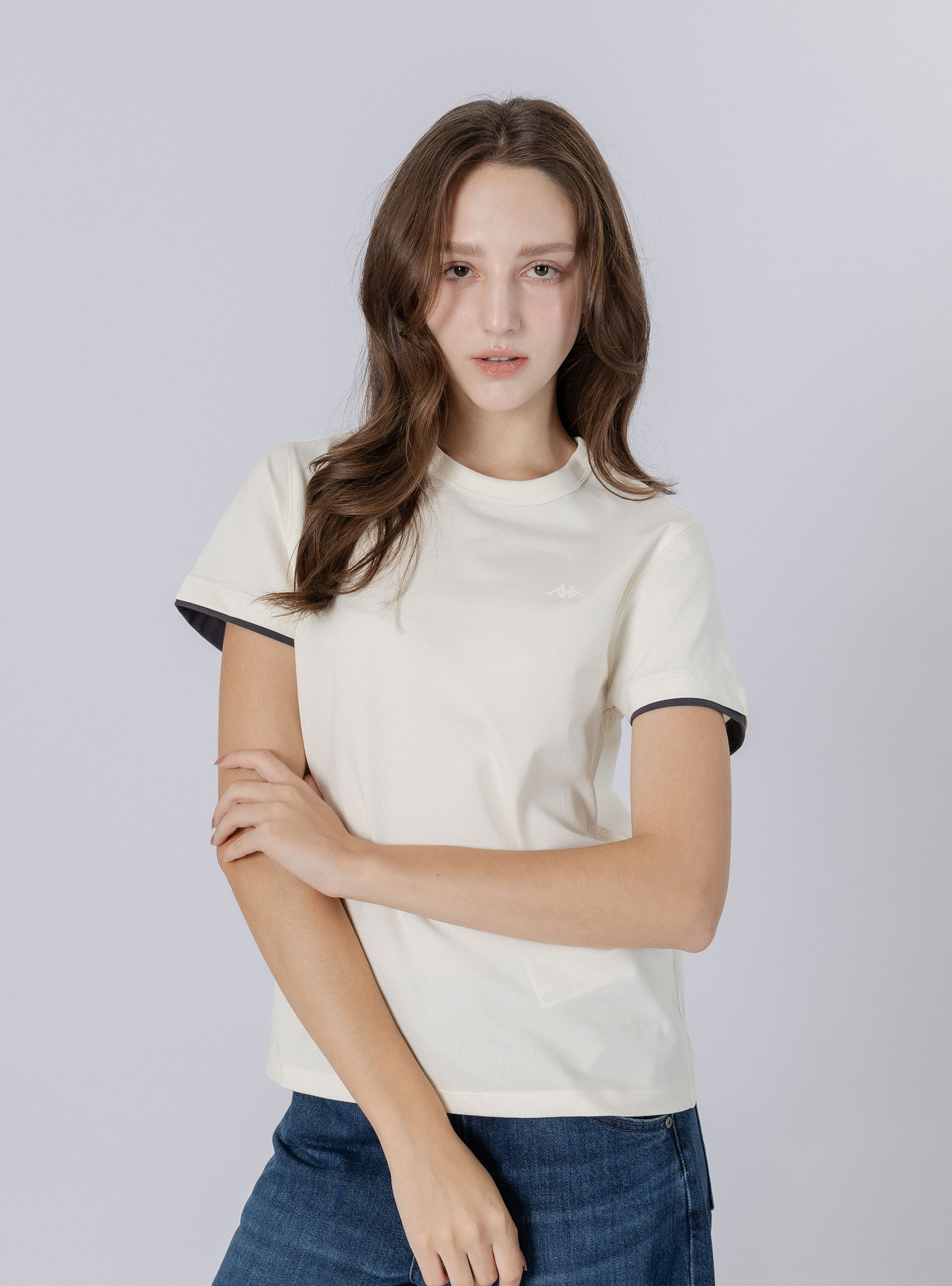 女款 圓領寬鬆休閒短袖T-Shirt
