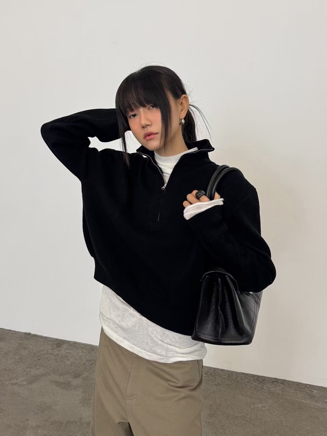 LG2627 Half Zip-up Knit