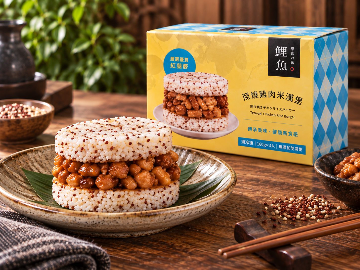 照燒雞肉米漢堡