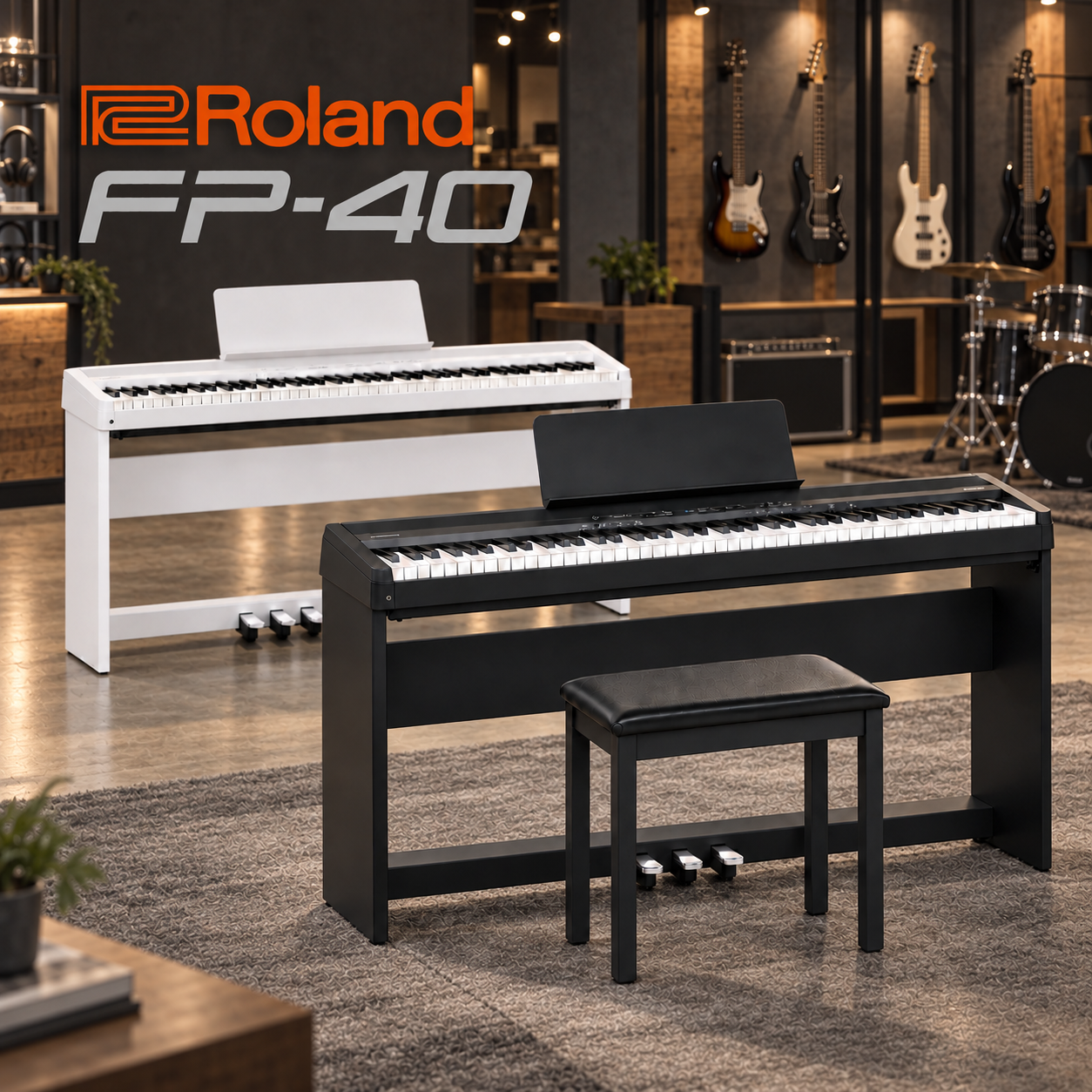Roland FP-40 數位電鋼琴 88鍵 黑色/白色 FP40
