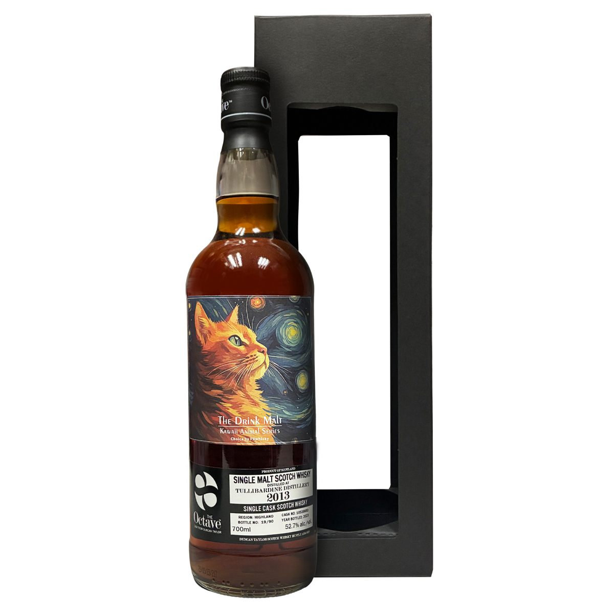 Duncan Taylor - The Octave Tullibardine 2013 #10538653 52.7% (The Drink Malt Kawaii Animal Series, Choice by PXwhisky 星空夜貓)